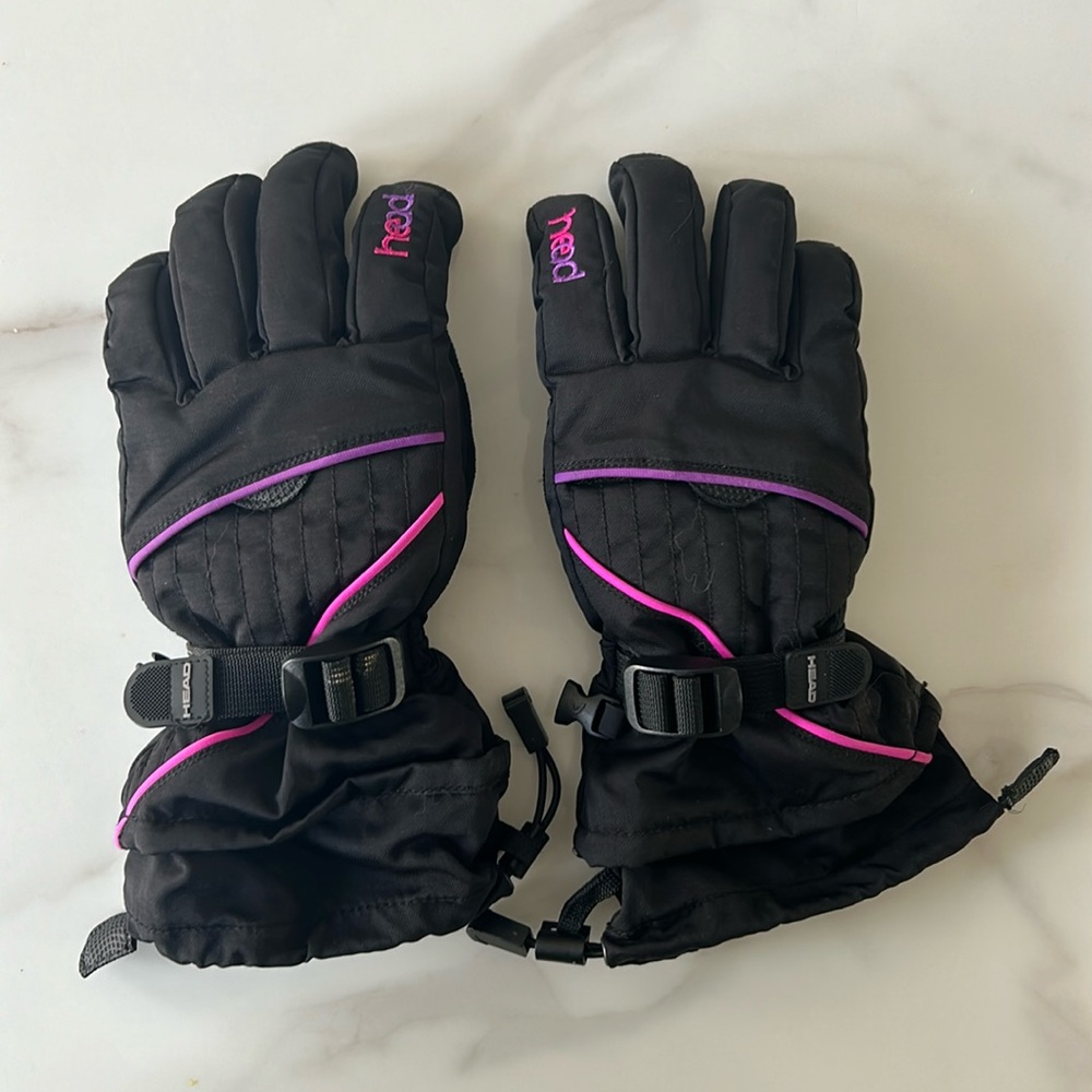 Head waterproof snow gloves, size L child